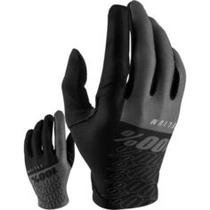 Селиевые перчатки мужские 100%, черный/серый