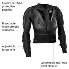 Спортивная куртка Титан Fox Racing, черный