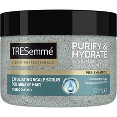 Скраб для кожи головы Tresemme Purify &amp; Hydrate с гиалуроновой кислотой и белой глиной для жирных волос 300мл, Tresemme