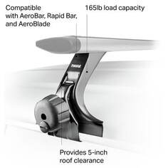 Комплект ножек Rapid Gutter — 2 пары Thule, черный