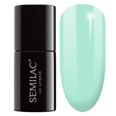 УФ-лак для ногтей Green 022 Mint 7 мл — красочный и стойкий лак для ярких ногтей, Semilac