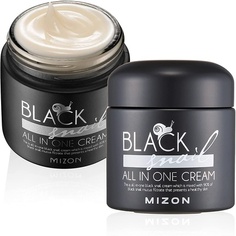 Black Snail All In One Cream Премиум-крем для восстановления улиток с растительными экстрактами, 75 мл, Mizon