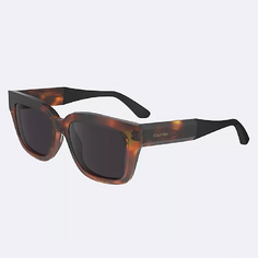 Солнцезащитные очки Calvin Klein Acetate Modern Rectangle, коричневый