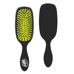 Щетка для увеличения блеска волос, черная, с натуральной щетиной кабана - безболезненная распутывающая щетка для всех типов волос, Wet Brush