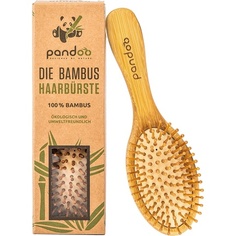 Бамбуковая щетка для волос с натуральной щетиной, экологически чистая распутывающая средство для мужчин, женщин и детей, Pandoo