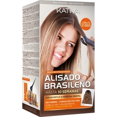 Набор для бразильского выпрямления с кератином и аргановым маслом, Kativa