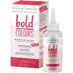 Полуперманентная краска для волос Bold Color Fuchsia, без аммиака и не повреждающая краска, 70 мл, Tints Of Nature