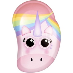 Оригинальная мини-расческа для распутывания влажных и сухих волос Rainbow The Unicorn, Tangle Teezer
