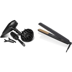 Набор для воздушной сушки волос Профессиональный фен и оригинальный стайлер Новые улучшенные выпрямители для волос Черный, Ghd