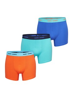 Трусы боксеры Happy Shorts, синий/оранжевый