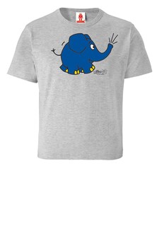 Рубашка Logoshirt Die Sendung mit der Maus - Elefant Törö, серый