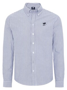 Рубашка на пуговицах стандартного кроя Polo Sylt, темно-синий/белый