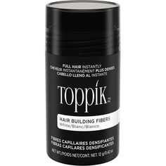 Волокна для наращивания волос белые 12G, Toppik