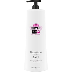 Royal Daily Cleanditioner 2 в 1 Шампунь и кондиционер 1000 мл для ежедневного использования для всех типов волос Без силикона, Kis