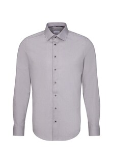 Деловая рубашка стандартного кроя Seidensticker, серый