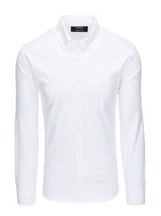 Рубашка узкого кроя на пуговицах Ombre SHOS-0108, белый
