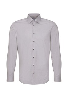 Деловая рубашка стандартного кроя Seidensticker, серый/базальтовый серый