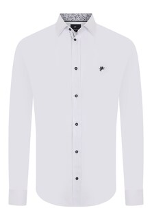 Рубашка на пуговицах стандартного кроя Denim Culture GIANFRANCO, белый