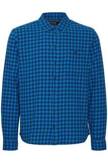 Рубашка на пуговицах стандартного кроя BLEND, голубовато-черный