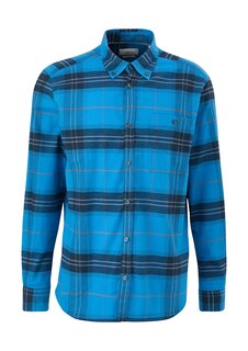 Рубашка на пуговицах стандартного кроя S.Oliver, синий