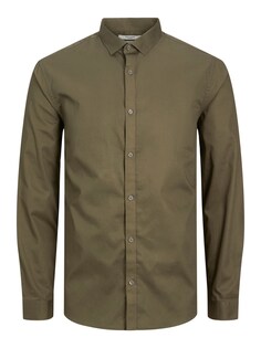 Комфортная рубашка на пуговицах Jack &amp; Jones Plus, зеленый