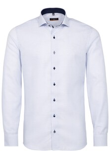 Рубашка на пуговицах стандартного кроя Eterna, светло-синий