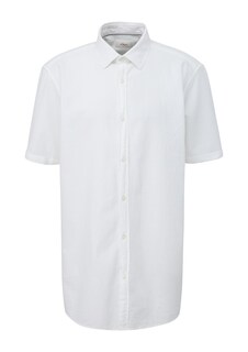 Рубашка на пуговицах стандартного кроя s.Oliver Men Big Sizes, белый