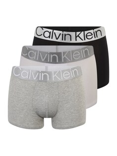 Трусы боксеры Calvin Klein, серебристо-серый/пестрый серый/черный