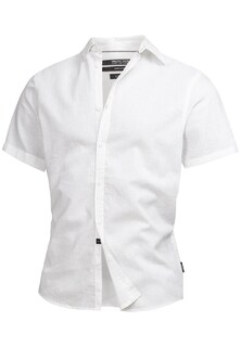 Рубашка на пуговицах стандартного кроя INDICODE JEANS INBravida, белый