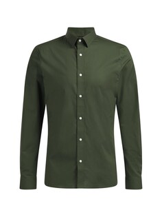 Рубашка узкого кроя на пуговицах We Fashion, темно-зеленый