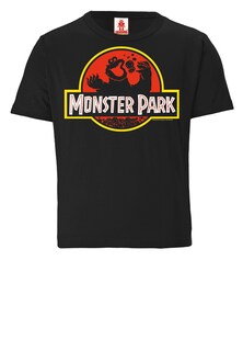 Футболка Logoshirt Sesamstrasse Krümelmonster Monster Park, черный