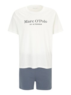 Короткая пижама Marc OPolo, темно-серый/белый
