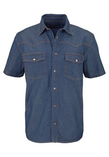 Рубашка на пуговицах стандартного кроя Arizona, синий