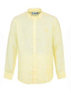 Рубашка на пуговицах стандартного кроя U.S. Polo Assn., светло-желтого