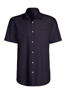 Деловая рубашка стандартного кроя H.I.S, темно-синий