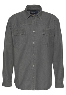 Комфортная рубашка на пуговицах Arizona, серый