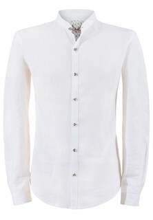 Облегающая рубашка в традиционном стиле на пуговицах Stockerpoint Friedrich, белый