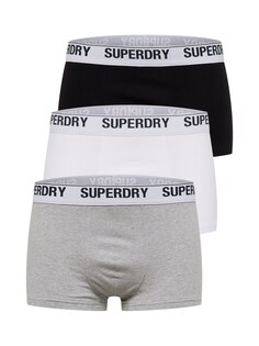 Трусы боксеры Superdry, пестрый серый/черный/белый