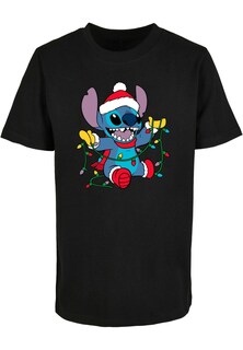 Рубашка ABSOLUTE CULT Lilo And Stitch- Christmas Lights, черный
