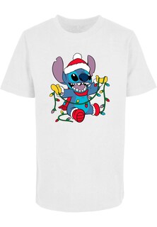 Рубашка ABSOLUTE CULT Lilo And Stitch - Christmas Lights, белый