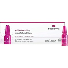 Acglicolic 20 Антивозрастные ампулы с мгновенным эффектом, 10 х 1,5 мл, Sesderma