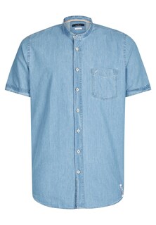 Рубашка на пуговицах стандартного кроя HECHTER PARIS, синий