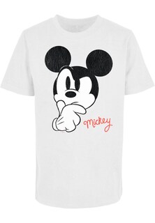 Футболка ABSOLUTE CULT Mickey Mouse - Distressed Ponder, белый