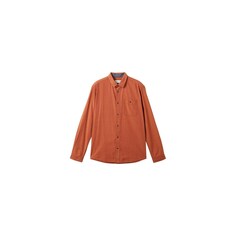 Рубашка на пуговицах стандартного кроя Tom Tailor, оранжевый/темно-оранжевый