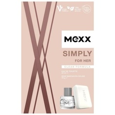 Подарочный набор Mexx Simply For Her туалетная вода 20 мл и мыло 75 г, Coty