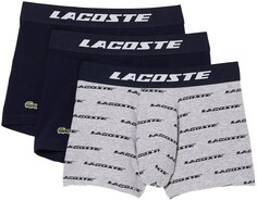 Трусы боксеры Lacoste, темно-синий/пестрый серый