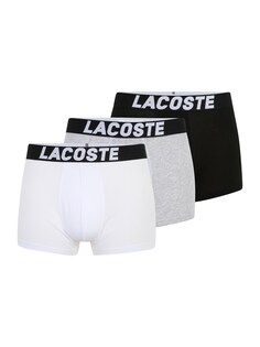 Трусы боксеры Lacoste, пестрый серый/черный/белый