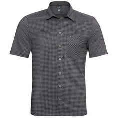 Удобная спортивная рубашка на пуговицах Odlo, серый/графит