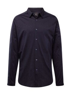 Рубашка на пуговицах стандартного кроя Armani Exchange, темно-синий/темно-синий