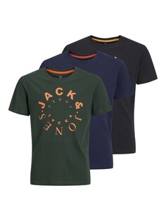 Футболка Jack &amp; Jones Junior, зеленый/черный